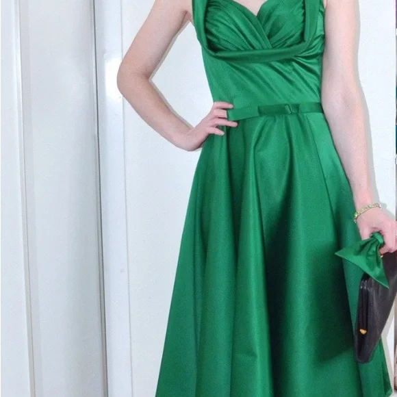 AS IS -TRASHY DIVA BY CANDICE GWINN “Honey” dress satineen w/ pockets 14 - AS IS - Picture 2 of 13